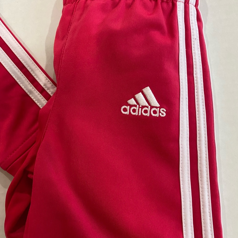 Adidas toddler girl dark pink track suit size 18 m - Picture 8 of 13